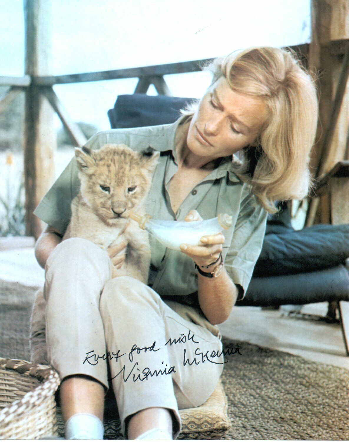 Virginia McKenna Signed 10 by 8 inches Genuine Signature Photo Poster painting Autograph