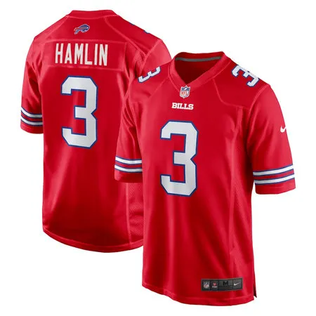 Youth Buffalo Bills #3 Damar Hamlin Nike Red Alternate Game Jersey