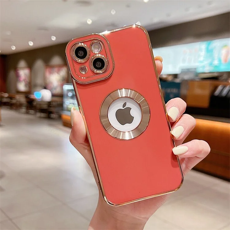 Luxury Plating Phone Cases For iPhone 15 14 13 12 11 Pro Max 14 Plus Hollow Out Soft Silicone Lens Protective Cover Accessories