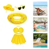 Goose Clothing with Umbrella Funny Raincoat and Hat Costume for Patio Yard Decor