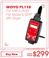 WOYO PL118 For VW & AUDI EPS Tester on Bench, Electrical Steering Wheel Motor Detector Off-line.