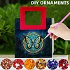 Sac &agrave; main DIY peinture en diamant avec poign&eacute;e carr&eacute;e, sac fourre-tout en peinture en diamant, kits de tote fourre-tout polyvalents, peintures en diamants, sacs &agrave; main cr&eacute;atifs pour femmes, cadeau artisanal pour filles (papillon en disque)