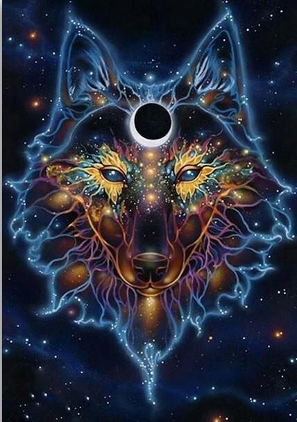

Spiritual Wolf – Paint By Numbers - 40*50CM, 501 Original