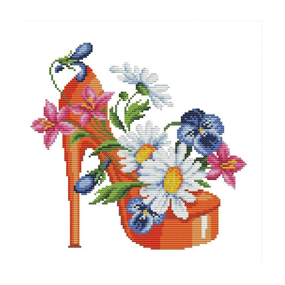 

High Heeleds - 11CT Stamped Cross Stitch - 30*30CM, 501 Original