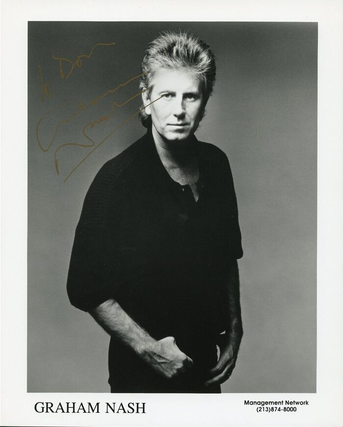 GRAHAM NASH Signed Photo Poster painting