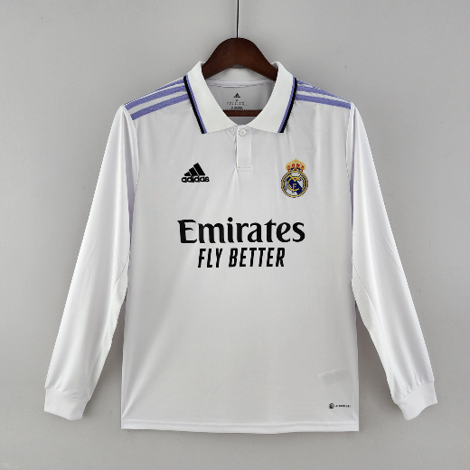 2022/2023 Long Sleeve Real Madrid Home Jersey
