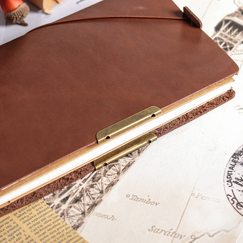 Bronze Brand New Cowhide Travel Notebook TN Bag Corner Metal Book Corner Protection Edge Clip Planner Journal Accessories