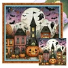 (Multi-Style) Halloween-11CT Stamped Cross Stitch 50*50cm/19.69*19.69in