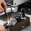 Coffee Tamper Base Set Wood Grain Coffee Machine Tamper Hammer Powder Distributor 51/58mm