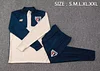 2024/2025 S&atilde;o Paulo Half-Pull Training Suit Mud Yellow-Blue Football Shirt 1:1 Thai Quality