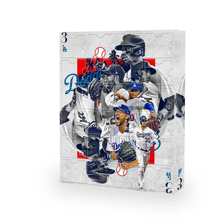 Los Angeles Dodgers Advent Calendar -- The One With 24 Little Doors