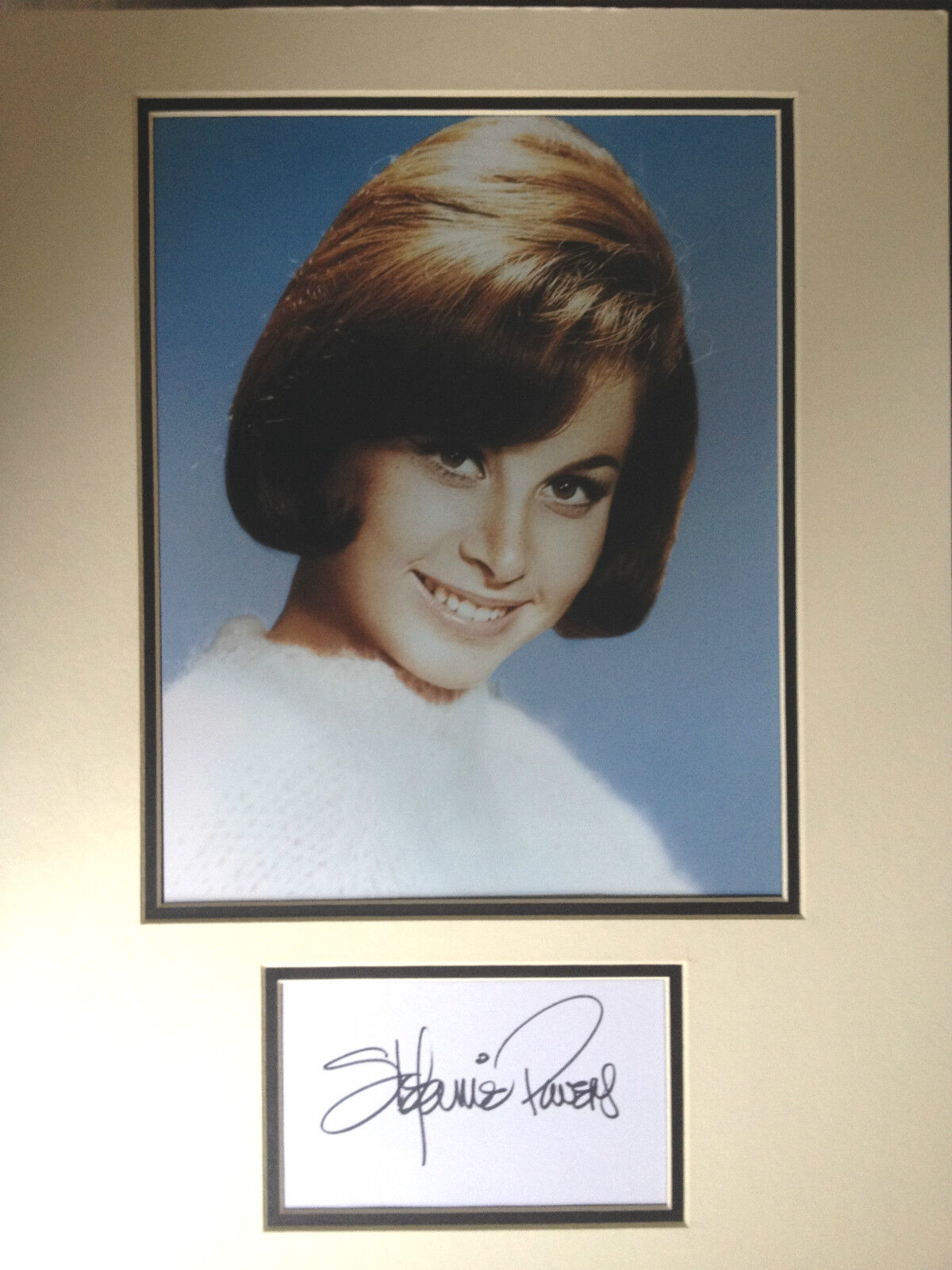 STEFANIE POWERS - HART TO HART ACTRESS - SIGNED COLOR Photo Poster painting DISPLAY