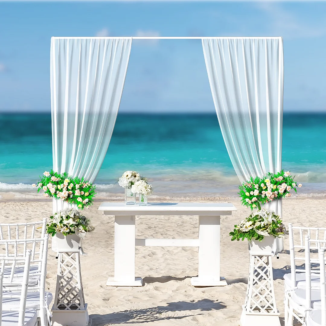 Wedding Party Prom Backdrop Stand Pipe Kit Curtain Frame Ajustable10ftx10ft