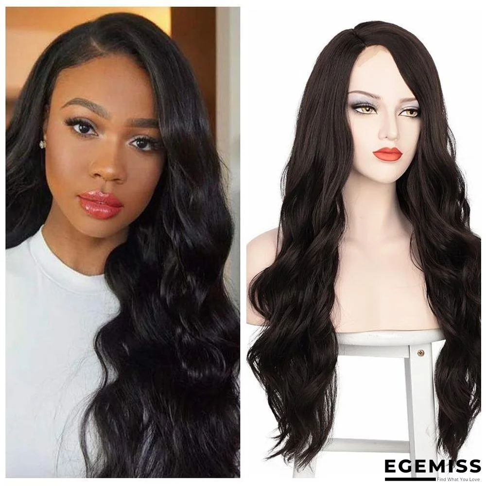 Chemical Fiber Wigs with Big Waves and Long Curly Hair Women's Front Lace Wigs | EGEMISS