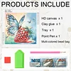 Diamond Painting-DIY Crystal Rhinestone Butterfly and Strawberry