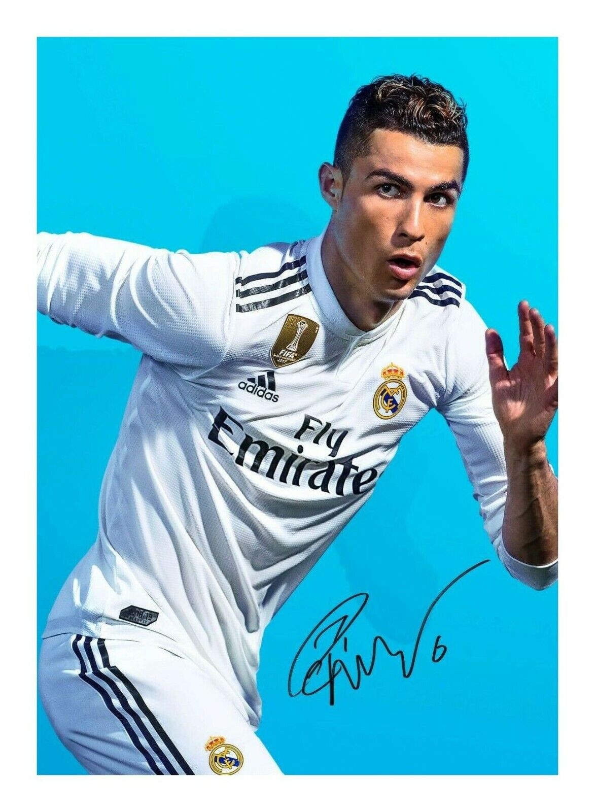 CRISTIANO RONALDO - REAL MADRID AUTOGRAPH SIGNED PP Photo Poster painting POSTER