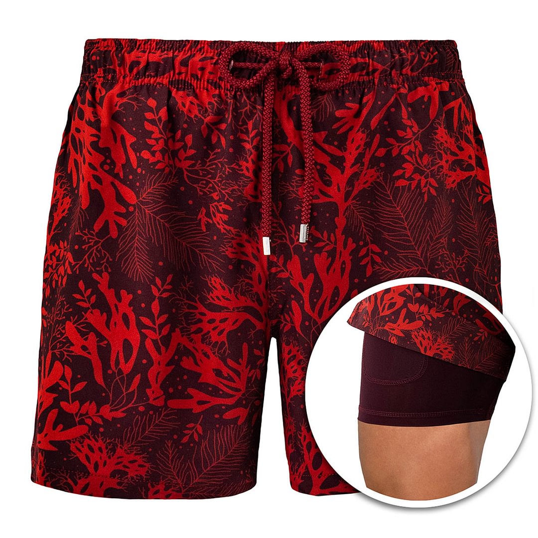 Red Reef - Double-layer beach pants