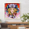 Diamond Painting-DIY Crystal Rhinestone Wolf Hat Girl