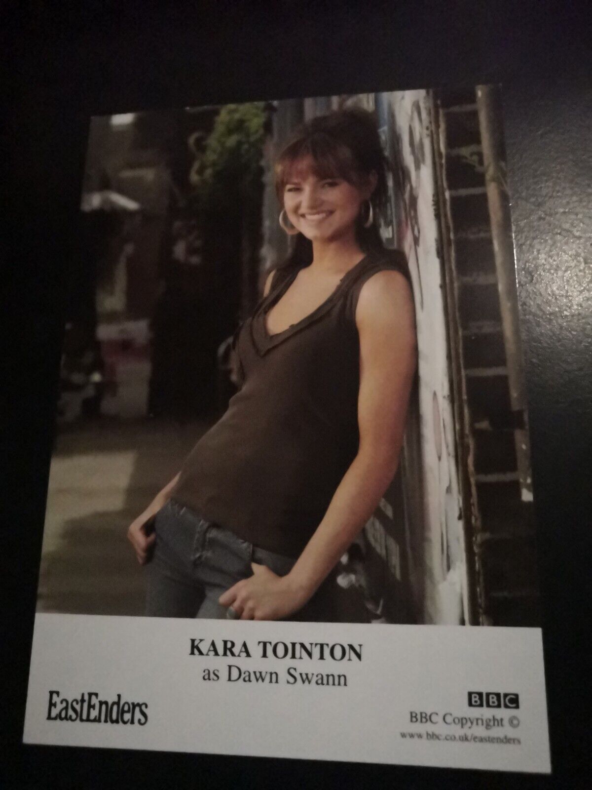 EASTENDERS UNSIGNED CAST CARD OF KARA TOINTON