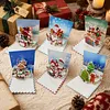 6pcs Diamond Painting Christmas Greeting Card Kits with Envelopes for Family Friend Gifts