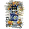 (Counted/Stamped) 14CT Autumn Gate-Cross Stitch 28*36cm/11.02*14.17in(Brand)