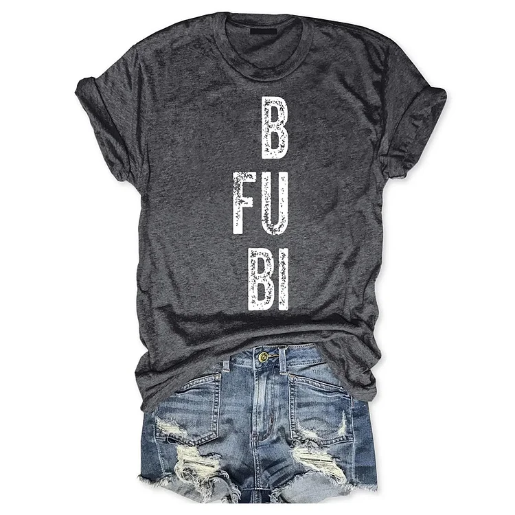 B FU BI Women Round Neck T-shirt - BSTCA0324