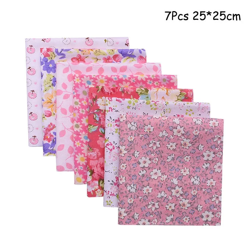 25x25cm and 25x20cm Printed Cotton Fabric Cloth Sewing Quilting Fabrics for Patchwork Needlework DIY Handmade Accessories