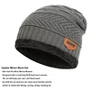 Mens Womens Winter Beanie Hat Scarf Set Warm Knit Hat Thick Fleece Lined Winter Cap by Inlyline