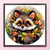 Raccoon-18CT Stamped Cross Stitch 25*25cm/9.84*9.84in tapestrymarket