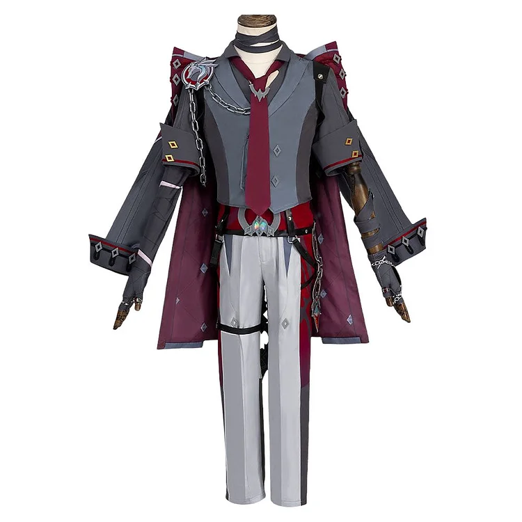 Genshin Impact Wriothesley Gray Set Outfits Cosplay Costume Halloween Carnival Suit