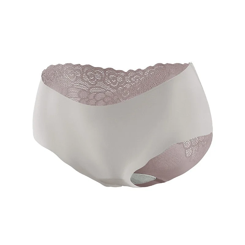 FINETOO Women's Lace Underwear Sexy Panties Woman Knickers  Pantys Mesh Floral Lingerie Female Seamless Briefs Underpants M-XL