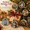 6pcs DIY Pearl Diamond Painting Christmas Tree Hanging Ornaments