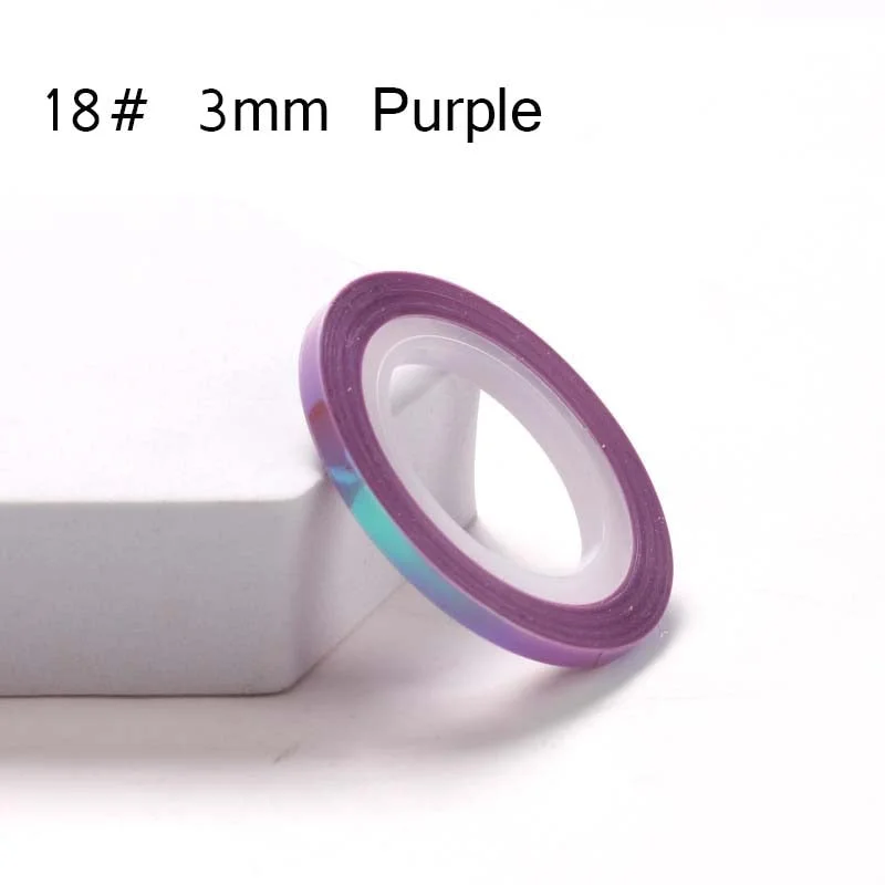 Nude Color Silver Nail Striping Tape Line 1mm 2mm 3mm Sticker Pink Yellow Shiny Stickers DIY Decors Tool Nail Art Decoration-Nail Inspo