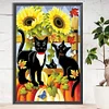 (40*60cm)Black Cat - Full Round Drill Diamond Painting