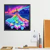 Diamond Painting -DIY Round Drill Colorful Girl Dress(40x40cm)