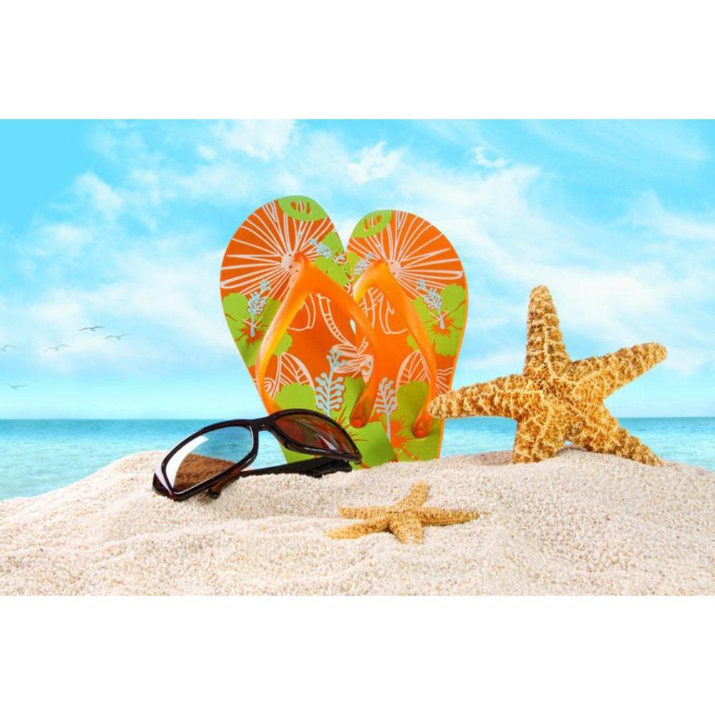 

30x40cm Round Drill Diamond Painting-Beach Sea Star, 501 Original
