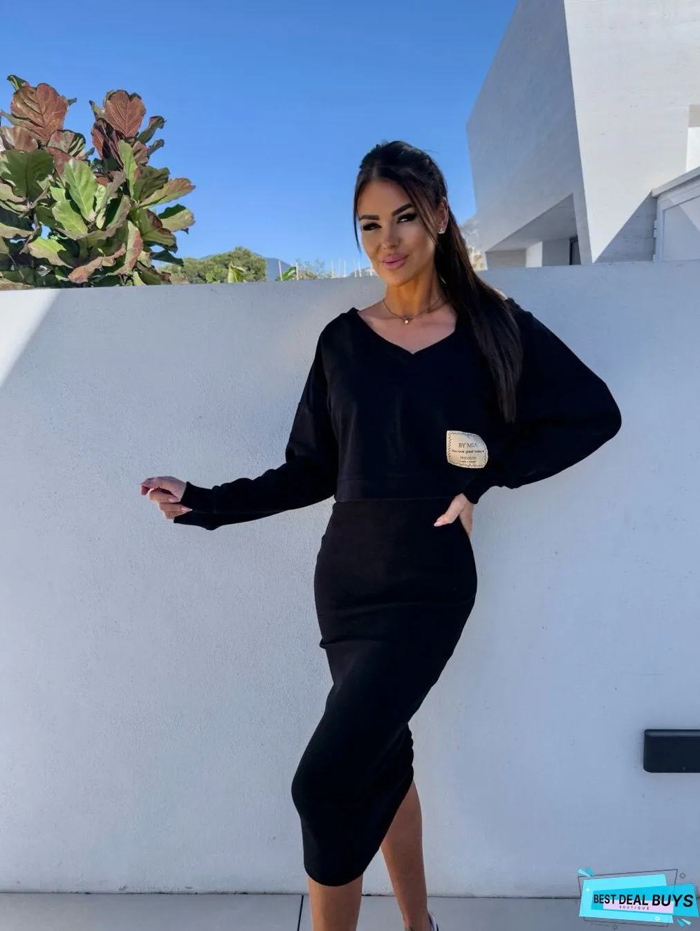Andrea Casual Sweatshirt And Dress Set
