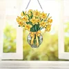 Diamond Painting Acrylic Daffodil Diamond Painting Dots Hanging Pendant