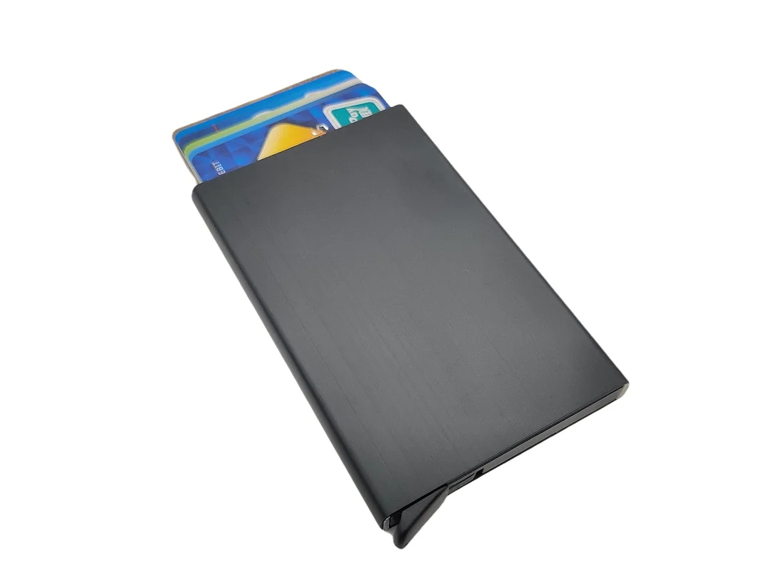 Credit Card Holder Men Slim Anti Protect Travel ID Cardholder Women Rfid Wallet Metal Case Porte Carte