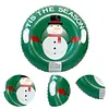 PVC Thickened Ski Ring with Handles Inflatable Ski Board Kids Snow Sledding Tool
