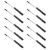 [US Local Warehouse] 10Pcs Flush Mount Extension Bolt with Rod Latch Slide Bolt Lock for French Doors