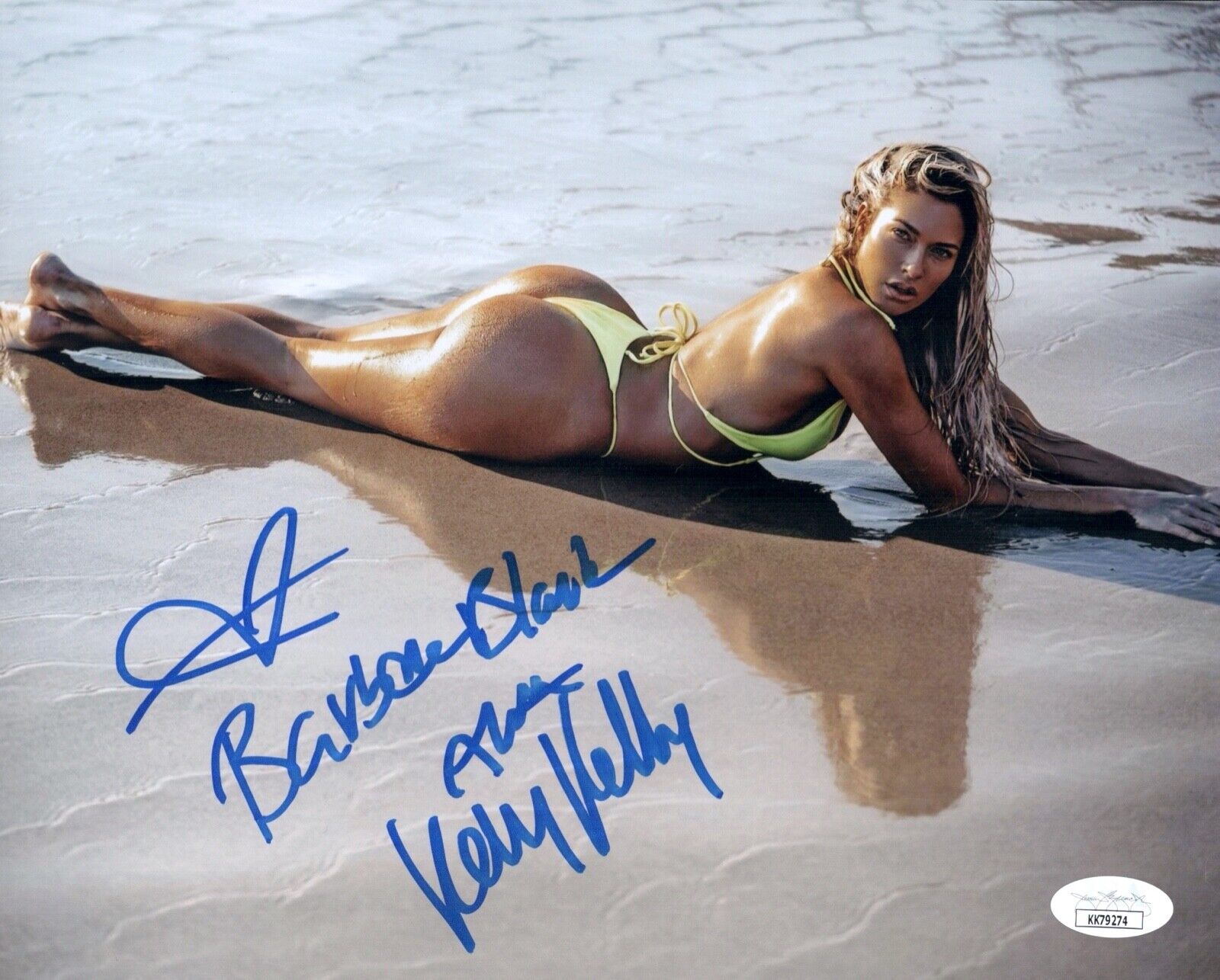 KELLY KELLY Signed 8x10 SEXY Photo Poster painting BARBIE BLANK WWE Autograph JSA COA Cert