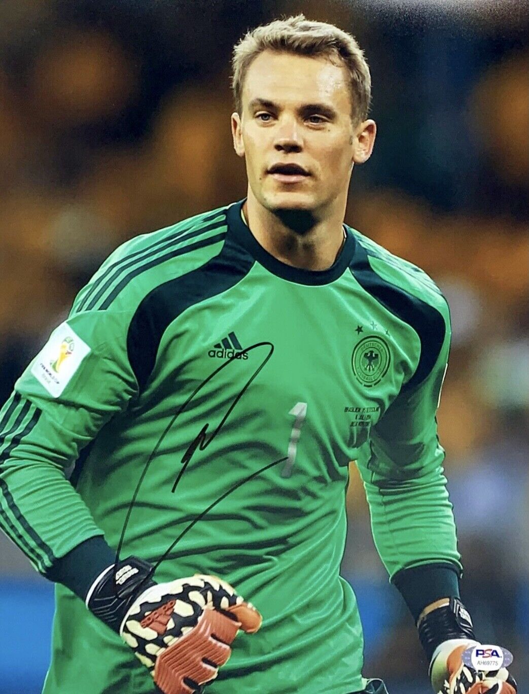 Manuel Neuer Signed 11x14 Photo Poster painting PSA AH69775 Soccer