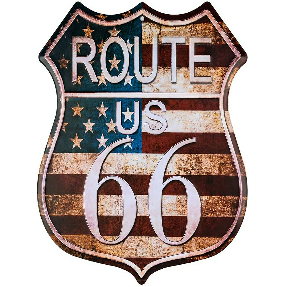 

Retro 66th Route - Round Drill Diamond Painting - 30*40CM, 501 Original