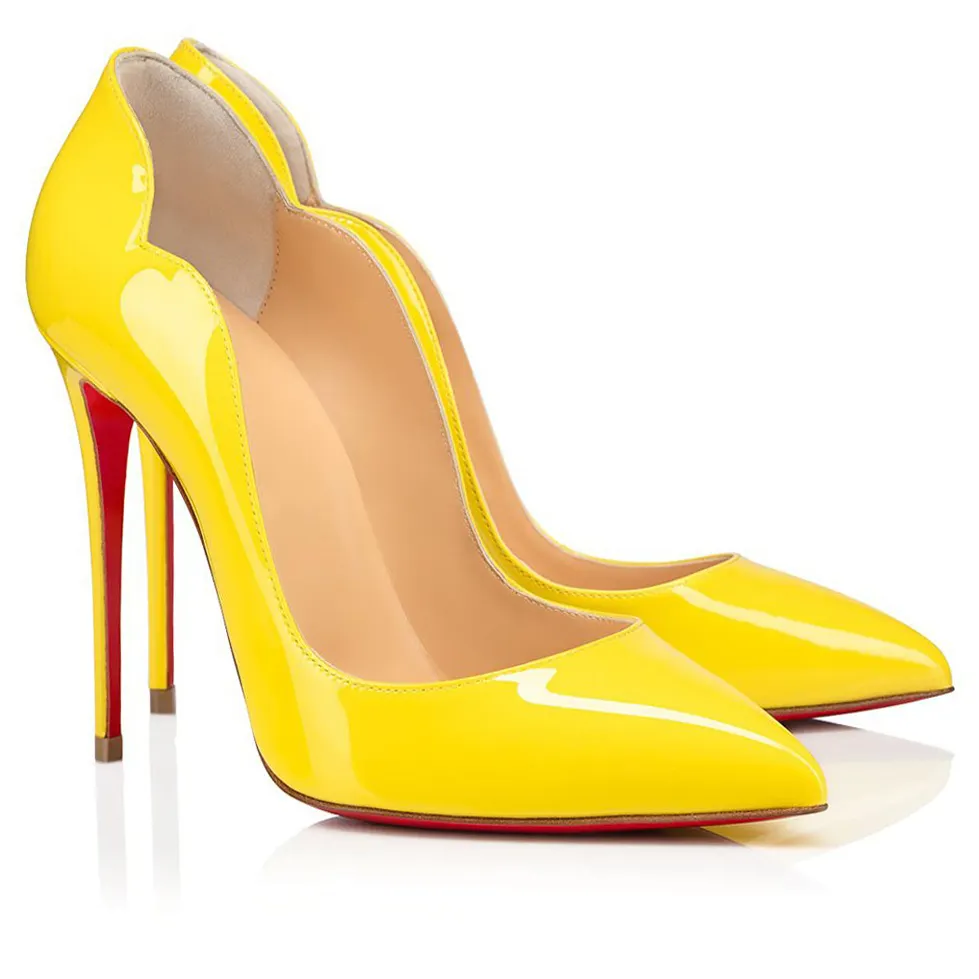 120mm Women's High Heels for Party Wedding Pumps Red Soles Patent-vocosishoes