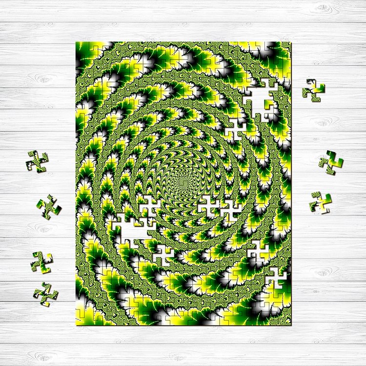 Optical Illusion Wooden Jigsaw Puzzle