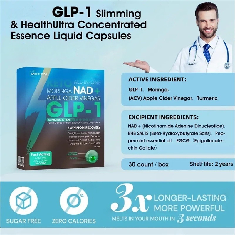 [Official Authorized Store] Outelande® GLP-1 Slimming & Health Ultra Concentrated Essence Liquid Pearls - NAD+ Moringa & ACV (✅speedy, long-lasting, addressing diabetes, obesity, and cardiovascular diseases) - ⚡Developed by the Obesity Society mysite lanranbee