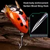 5Pcs Cicada Bait 3.8cm 4g Fishing Lure Artificial Ladybug Fishing Bait Hard Bait