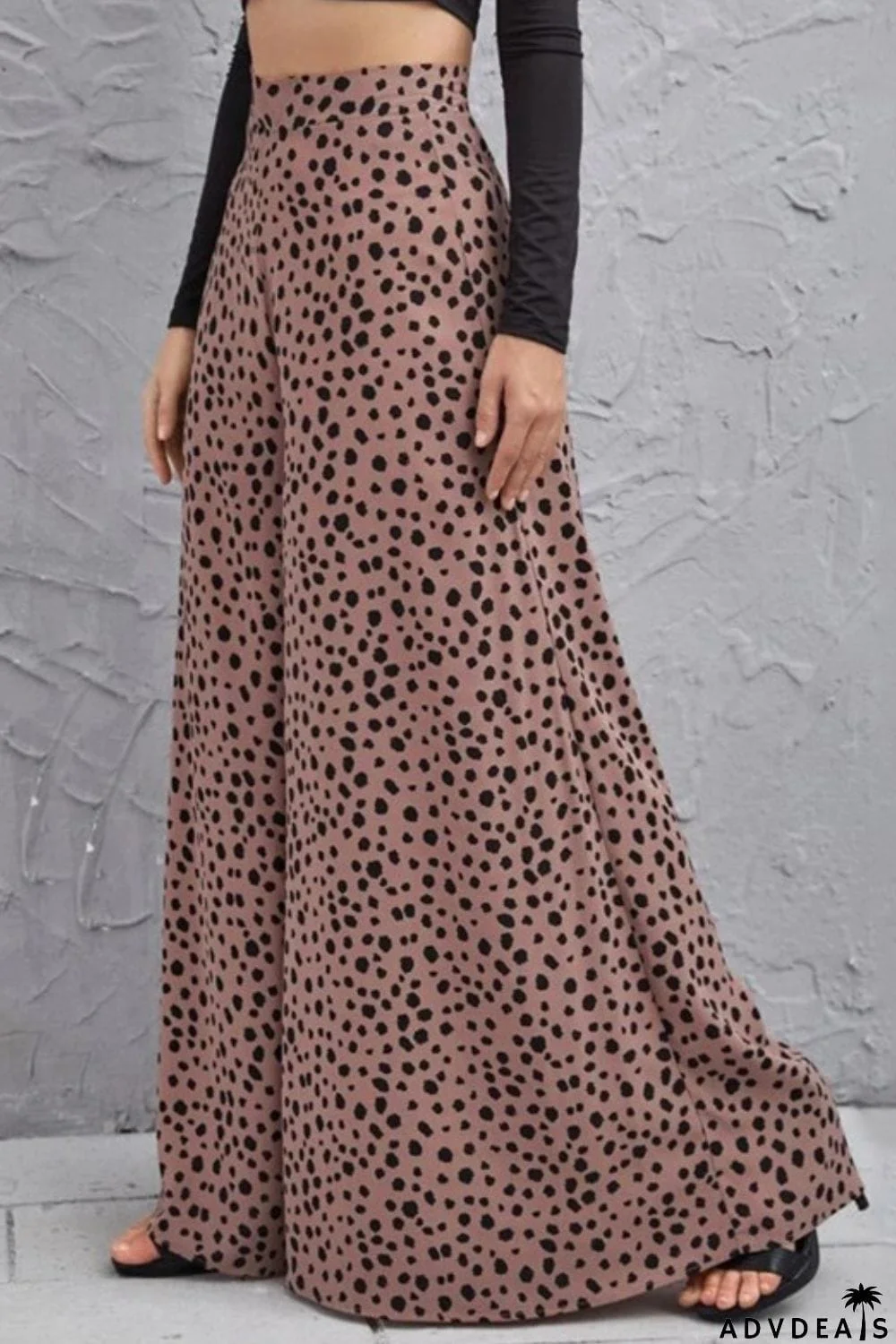 Animal Print High-Rise Culottes