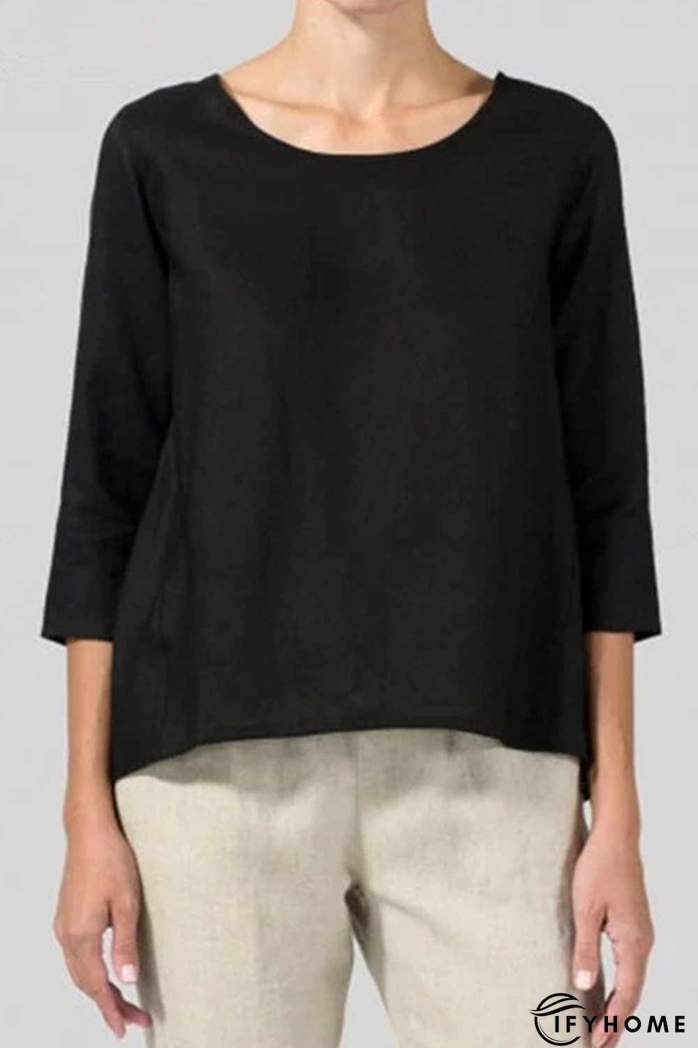 Casual Solid Basic O Neck T-Shirts(7 Colors) | IFYHOME